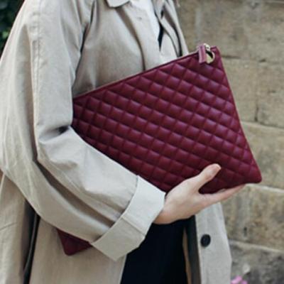 China Fashion diamond lattice women day clutch bag PU leather women clutches ladies handbags envelope bag party evening clutches luxury bolsa for sale