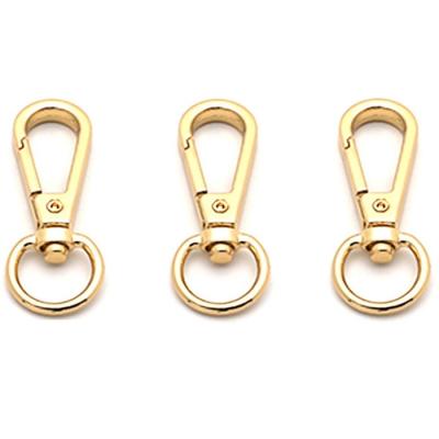 China Zinc Alloy Metal Hardware Accessories Zinc Alloy Women's Bag Light Gold Ring Dish Buckle Luggage Hardware Accessories for sale