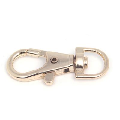 China Metal Hardware Accessories Wallet Leather Belt Buckle Metal Key Chain Women Bag Hardware Fish Mouth Buckle for sale