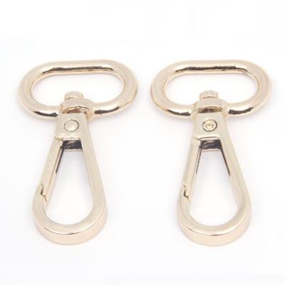 China Metal 20MM Light Hanging Buckle Gold Plated Small Dish Buckle Women Bag Hardware Accessories Women Bag Shoulder Strap Buckle for sale