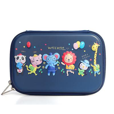 China Wholesale-Multifunctional Waterproof Stationery Box Cartoon Animal Stationery Box Pupil Pencil Case Stain Waterproof for sale