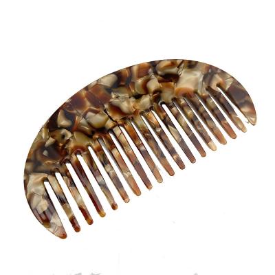 China Korean usual simple texture marble acetate jewelry life time hair comb girl U-shaped light headdress for sale