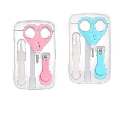 China High Quality Finger Baby Nail Clipper Four-piece Safety Baby Nail Clipper Scissor Nail Folder Combo Set for sale