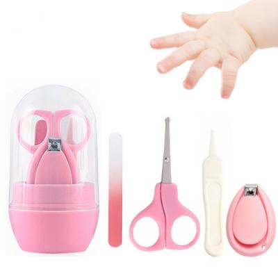 China Newborn Baby Supplies Care Tool Kit Kids Plastic Nail Setting Kit 4 Pieces BP19007 for sale