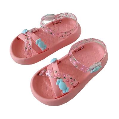 China 2022 Summer Lightweight Children's High Elastic Baby Sandals EVA Rubber Plastic Sandals for sale