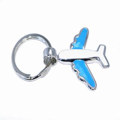 China Original Personality Metal Aircraft Key Chain Gift Novelty Creative Practical Aircraft Material Leather Source Main Pendant for sale