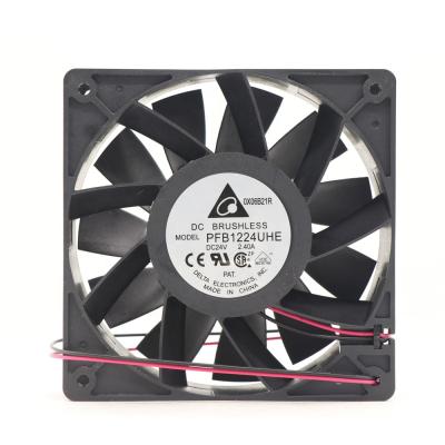 China Factory original delta PFB1224UHE 12CM 24V 2.40A 120*120*38mm three line violence 48W for AB inverter axial fan for sale