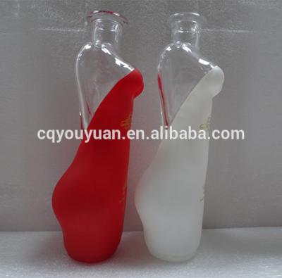 China Beverage Machine Made Custom Frosted 75CL Vodka Glass Bottles Woman Shape Tequila Bottle for sale