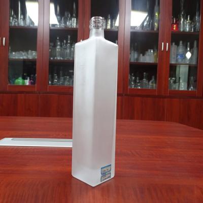 China Square Beverage Olive Oil Bottle 300ML Olive Oil Glass Bottle Manufacturer for sale