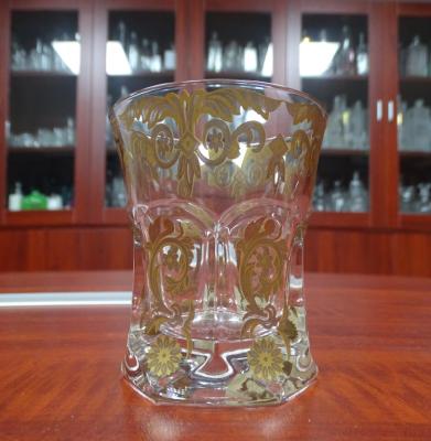 China 5OZ CREATIVE Twisted Lead Free Whiskey Glasstwist Whiskey Glass Tumbler for sale