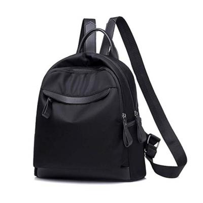 China Fashion Backpack Plain Black Oxford Women High Quality Waterproof Anti-theft Waterproof Outdoor School Bag for sale