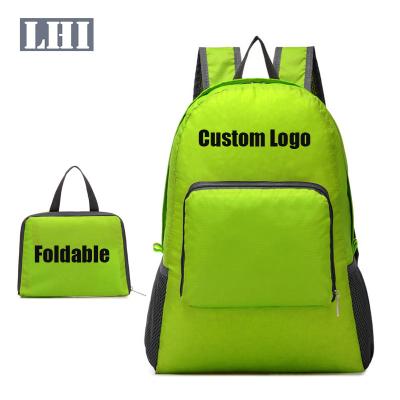 China LHI Waterproof Logo Outdoor Travel Hiking Camping Custom Waterproof Foldable Fashion Backpack Sport Ultralight Backpack for sale