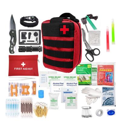 China 232 Pieces Survival Equipment Tool First Aid Medical SOS Kit Rescue Kit Multifunctional Professional Survival Gear Bag for sale