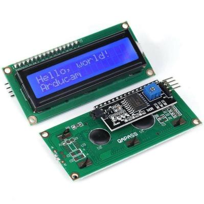 China lcd display lcd1602 blue screen display i2c module for sale