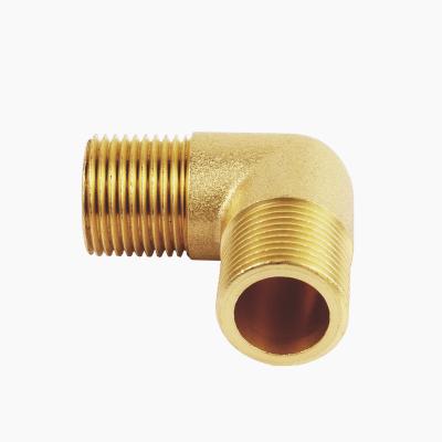 China High Durability High Size High Durability Customized Thread Male 90 Degree Elbow Pipe Adapter Brass Fitting Connector For Water Fuel Gas for sale