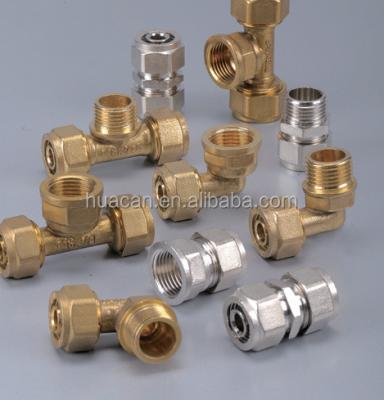 China good quality brass pipe tubing fitting for pex al pex tube S16*s16 S16*s16 for sale