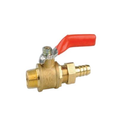 China Brass Commercial Kitchen Commercial Kitchen Male Ball Valve With Spout for sale