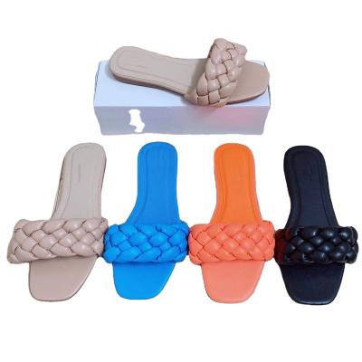 China Anti-slippery slippers for indoor anti-skid slipper women's platform flat shoe slippers flat sandals ladies for sale