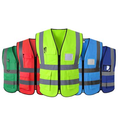 China FLASH Custom Reflective Vest Nery Blue LED Safety Vest For Hygiene for sale