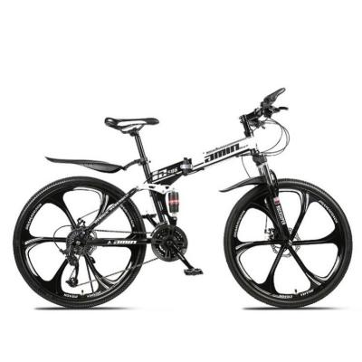 China 2021 New Popular Steel City Folding Double Speed ​​Variable Disc Brake Adult Foldable Bicycle Mountain Bike for sale