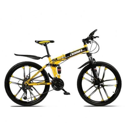 China 2021 New Arrival Folding Mountain Bike Steel Bicycle 26 Inch Speed ​​Bike Cross Country Variable Mountain Bike for sale