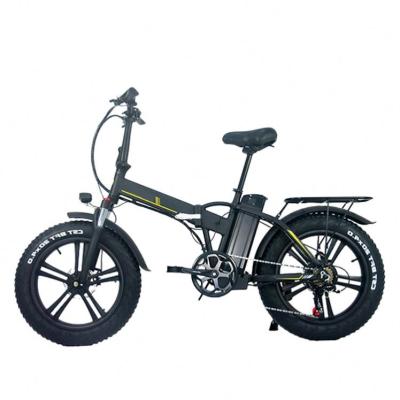 China New Chinese Hybrid Aluminum Alloy City Fat Tire 500W 48V Portable Folding Electric Bike for sale