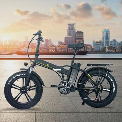 China Full Suspension 500W Aluminum Alloy Aluminum Electric Bicycle 20 Inch Fat Tire 48V Ebike City Foldable Custom Electric Bike For Adults for sale