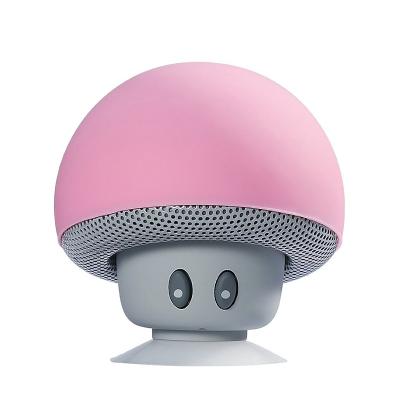 China Mini Wireless Cute Speaker MP3 Music Player Portable Wireless Cell Phone Stereo Audio Waterproof Mushroom Speaker for sale