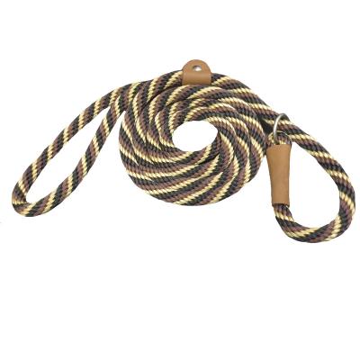 China Personalized Polyester Braided Hand Woven Cotton Rope Candy Training Multi-colors pet rope for sale