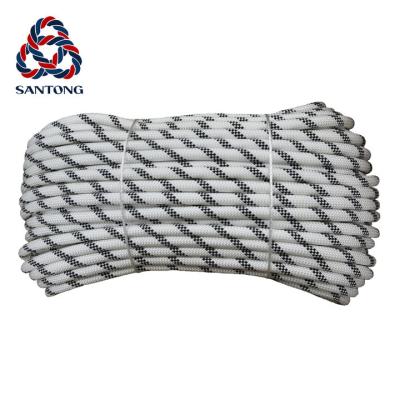 China Climbing Factory customized size 12mm 10m/20m polyester nylon kermantle climbing rope for sale