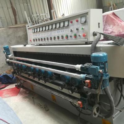 China Ultra White Glass Straight Edge Machine Bathroom Glass Edging Machine for sale