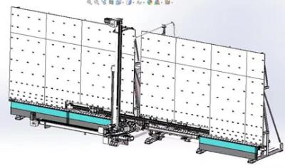 China Max Glass Szie 2500*4500mm Vertical Insulating Glass Machine / Double Glass Machine Sealing Robot for sale