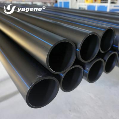 China YAGENE PE100 Water Supply System HDPE Pipes 14 Inch 18 Inch 20 Inch High Density Polyethylene Pipe Price List for sale