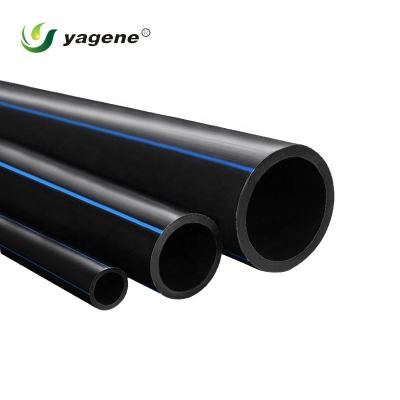 China PE100 YAGENE HDPE fabrication water pipe with big diameter 630mm PN20 to PN6 water well irrigation water supply for sale