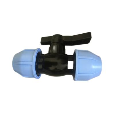 China PE100 YAGENE PE Water Pipe Fittings Quick Connecting Ball Valve Accessories for sale