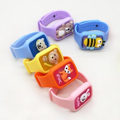 China Factory Cartoon Kids Pest Viable Cute Mosquito Repellent Wristband Instant Watch Anti-Mosquito Wristband For Kids for sale