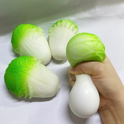 China Decompression Toy High Quality Soft Slow Rising With Good Smell China Cabbage Vegetable Kids Squishy Toys for sale