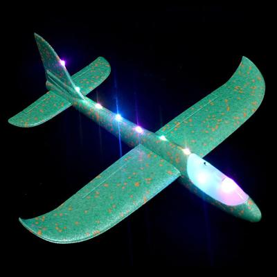 China Fun Foam Glider Plane 48cm Mini Throwing Plane Flying Sports Games Foam Launch Flat Airplane Toys Funny Toys for sale