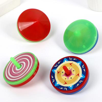 China Bounce Colorful LED Promotional Children's Fingertip Gyro Classic Toy Mini Flash Spinning Tops For Boys Girls for sale