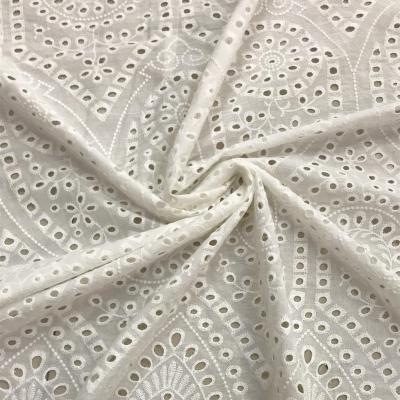 China 9088 Breathable 100%Cotton Embroidered Cloth Clothing Fabric Color Embroidered Hollow Embroidered Cloth Popular Embroidery Cloth for sale