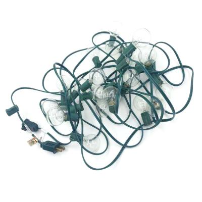 China String Light Outdoor C7 Wire String Light Christmas Weeding Party Green String Light for sale