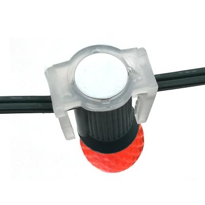 China Durable Outdoor Holiday Christmas Lighting Magnetic Clips For C7 C9 Light Bulb Sockets for sale