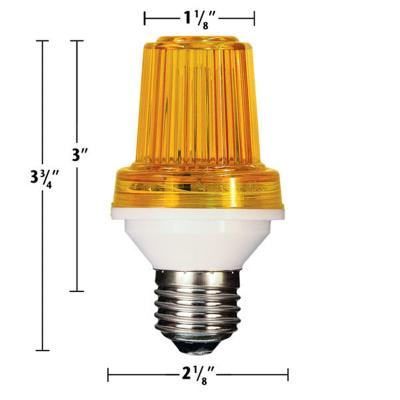 China Decoration 110V 220V E27 Base LED Strobe Bulb Indoor Outdoor Holiday Turn Signal Light for sale