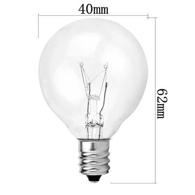 China Holiday Decoration 220V 110V C7 G40 Incandescent Vintage Globe Light Bulb E12 Base for sale