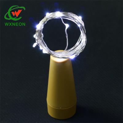 China Copper Wire Lights Fairy LED Wine Bottle Cork Copper Wire Lights Led String USB Lights for sale