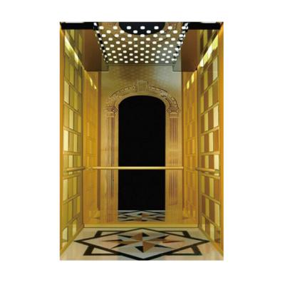 China Fuji Elevators TUV Standard 6 Residential Floors Laminated Cabin 4 Panels Open Door Center Type Elevator for sale