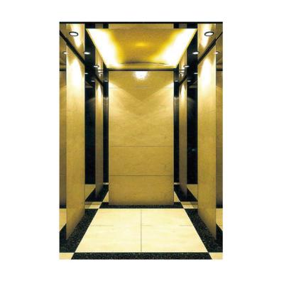 China Residential Elevator Hot Sale 7 Floors Laminated Side Type Fuji Elevator 3 Panel Open Door Elevator for sale