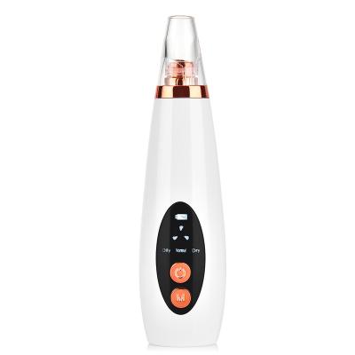 China Rechargeable Facial Pore Remover 6 Heads Vacuum Pore Tool Button Vacuum Blackhead Removal Deep Cleansing Machine for sale