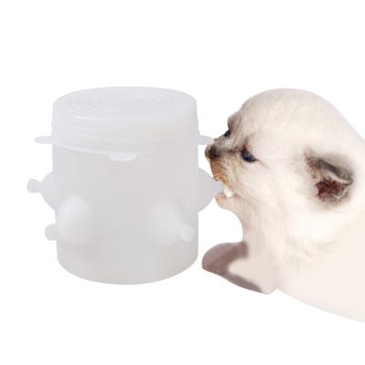 China 2021 New Pet Baby Cat Miracle Nipple Feeder Pet Milk Feeder Silicone Programmable Nipple for sale