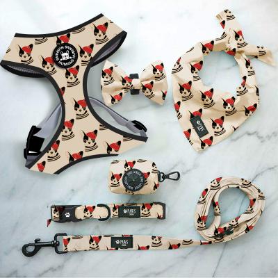 China DETACHED Hot Sale Reversible Dog Harness Can Customized For Dogs COLLARS Polyester Models With Detached Buckle For Walking Dog for sale